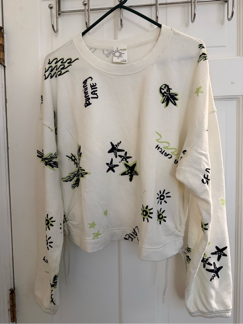 Offline by aerie Weekend Side Tie Sweatshirt